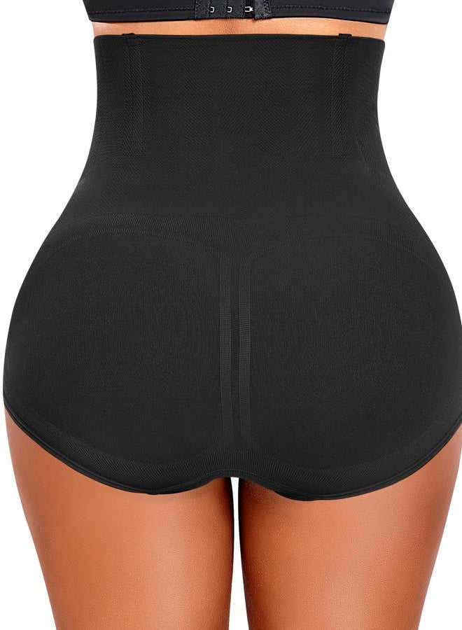 Werena Tummy Control Shapewear Panties For Women Seamless High Waist Shaping Body Shaper Girdle Underwear (#1 Black,Large) - Image 2