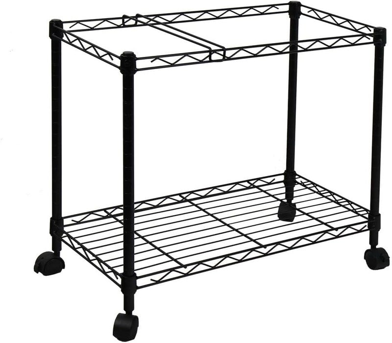 Oceanstar Metal Rolling File Cart, 24 in, Black - Image 1
