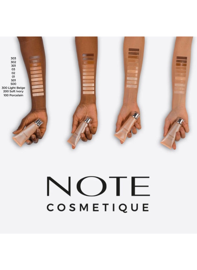 NOTE COSMETIQUE - Luminous Moisturizing Foundation 02 Tube Natural Beige - Image 1