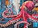 Cross & Glory Cross Glory 1000 Piece Jigsaw Puzzle for Adults Octopus City Neon Overlord Marine Ocean Artwork Puzzle Challenging Brain Teaser Cyberpunk Ocean Art - Image 2