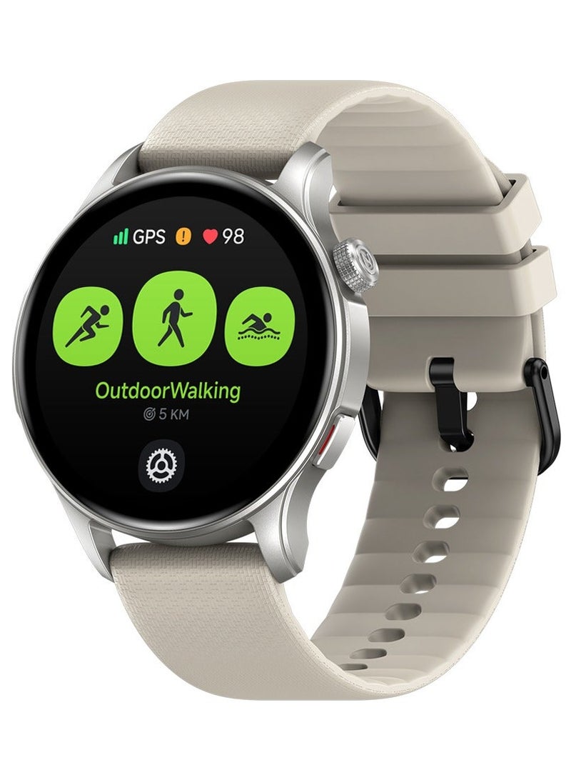 Zeblaze Fitness Smart Watch for Women Men, 1.43'' AMOLED GPS Smartwatch with Bluetooth Calling, Heart Rate/SpO2/Stress Monitor, 300mAh Battery, 2 Interchangeable Straps - Image 2