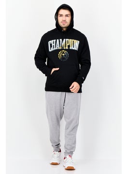 Champion Men Sportswear Fit Outdoor Hooded Sweatshirt, Black  - Image 3