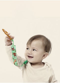 Babycare Babycare - Baby Teether Clip – Peach Pink, BPA-Free, Safe for Teething, with Pacifier Holder & Secure Clip  - Image 4