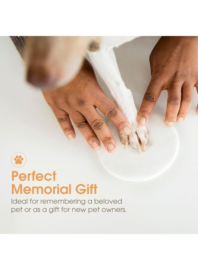 MOWKIT Pet Paw Print Photo Frame With Clay Imprint Kit - Wooden Pet Paw Print Frame, DIY Memorial Keepsake for Cats and Dogs, No Mess Clay for Perfect Pawprints, Ideal Home Decor and Gift, Black - Image 5