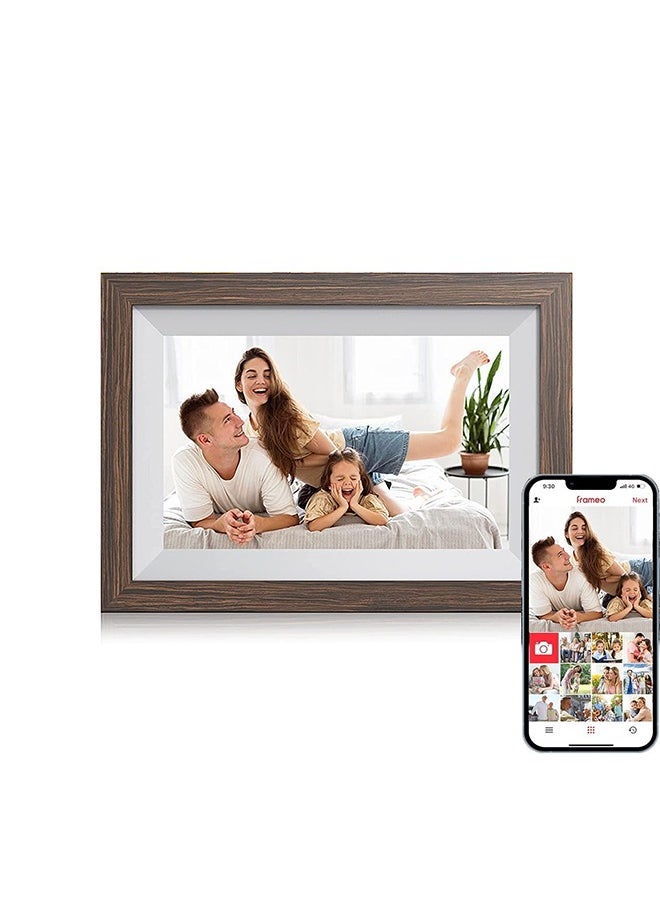 شو وو إطار صور رقمي بشاشة LCD 10.1 بوصة لأثاث غرفة النوم، إطار صورة رقمي ذكي بدقة شاشة 800 * 1280، سعة كبيرة 32 جيجابايت  - Image 1