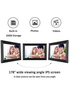 XiuWoo 10.1 Inch LCD Screen Digital Photo Frame for Bedroom Furniture, Smart Digital Picture Frame 800 * 1280 Screen Resolution, 32GB Large Capacity  - Image 2