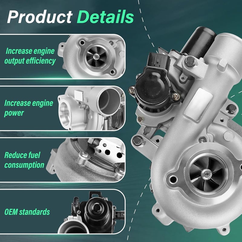 Fexhull Turbo Turbocharger for Toyota Hilux 2005-2015 & Land Cruiser Prado 2004-2019 - Image 4