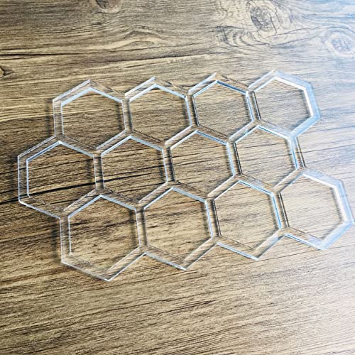 Phocaea Honeycomb Template, Clear Acrylic Template, Woodworking Router Template for Making Charcuterie Boards - Image 4