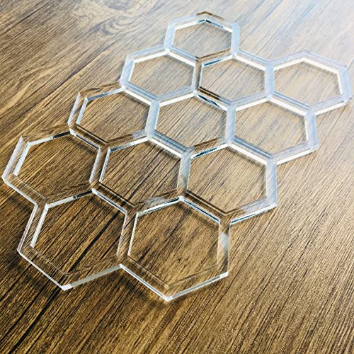 Phocaea Honeycomb Template, Clear Acrylic Template, Woodworking Router Template for Making Charcuterie Boards - Image 5