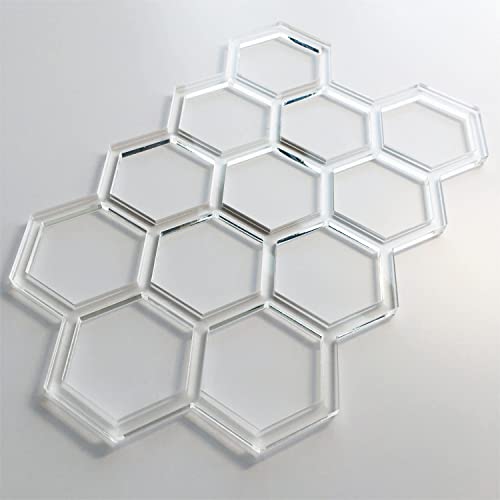Phocaea Honeycomb Template, Clear Acrylic Template, Woodworking Router Template for Making Charcuterie Boards - Image 3