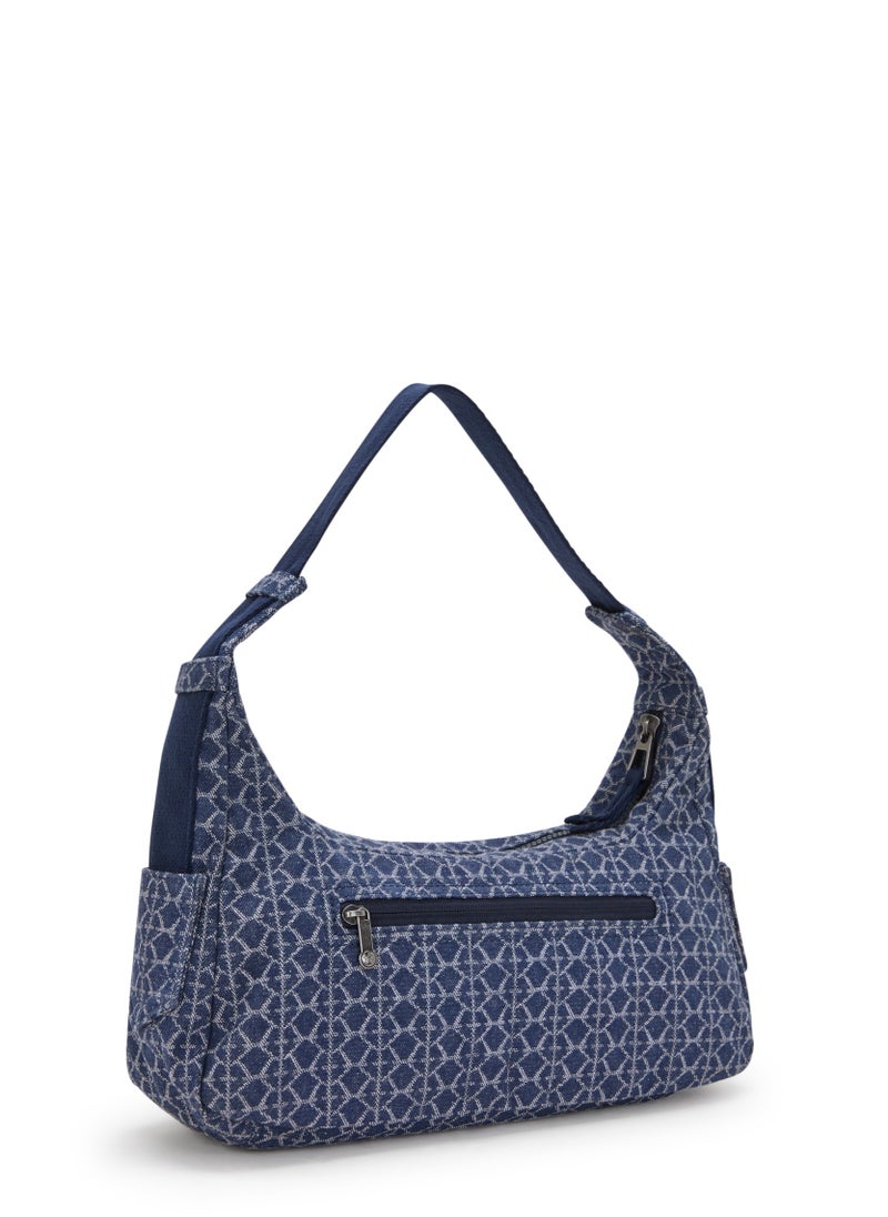 kipling - Karis Small Shoulder Bag Signature Denim - Image 1