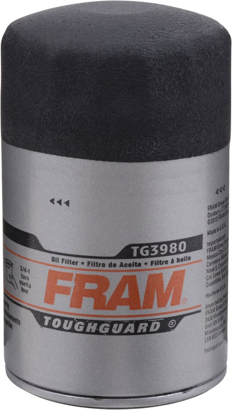 FRAM Tough Guard TG3980-1, 15K Mile Change Interval Passenger Car Spin-On Oil Filter - Image 1