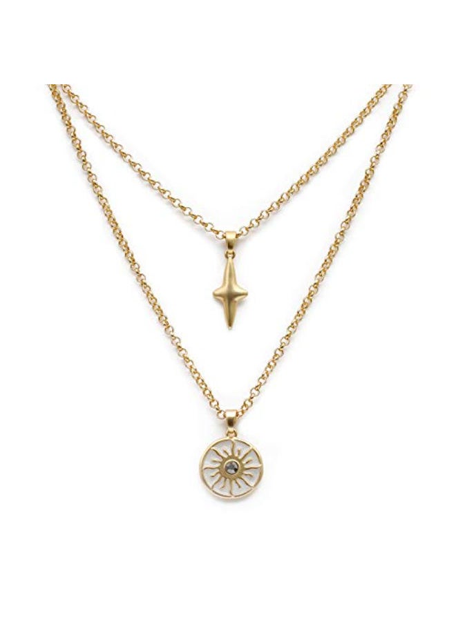 NIBEMINENT 14 Karat Gold Layered Necklace  - Image 1