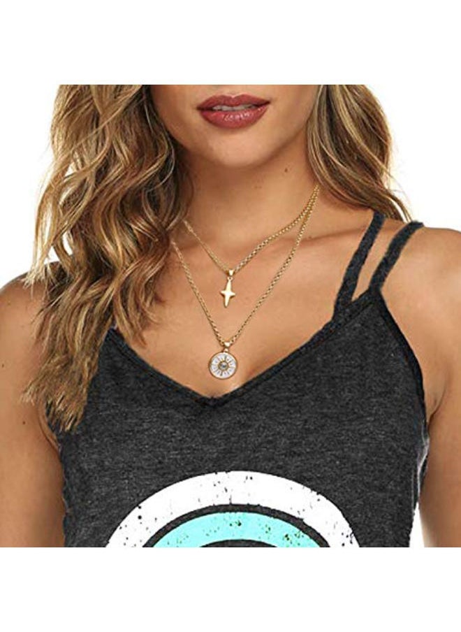 NIBEMINENT 14 Karat Gold Layered Necklace  - Image 2
