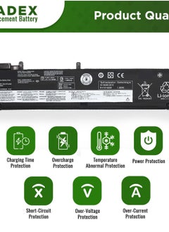RADEX 00HW022 High Grade Compatible Laptop Battery for Lenovo ThinkPad T460s T470s Series Notebook [SB10F46460 00HW023 SB10F46461 00HW036 SB10F46474 00HW037 SB10F46475] Black 11.25v 24wh 2090mAh 3-Cell  - Image 4