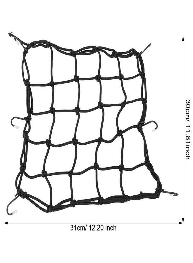 VGEBY1 Bike Luggage Net Cover, Bicycle Carry Cargo Net Luggage Mesh Web with 6 Hooks for Bike Storage - Image 3