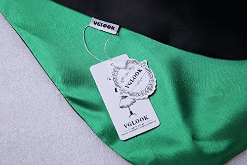 VGLOOK Unisex Christmas Halloween Witch Party Reversible Hooded Adult Vampires Cape Cloak (black/green) - Image 4
