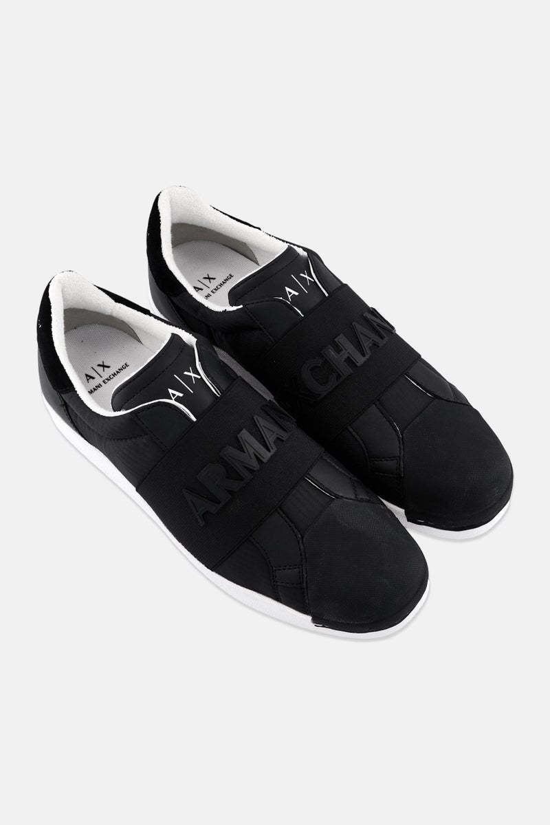 armani AX Armani Exchange Men Slip On Casual Shoes, Black - Image 2