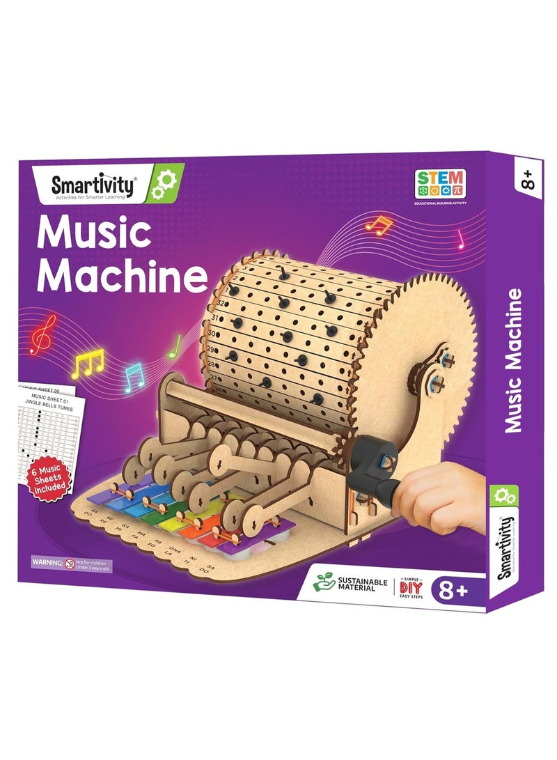 Smartivity DIY Music Machine Toy for Kids 8-9-10-11-12-13-14 Years Old I Create Your own Music with 7 Preset Songs - Jingle Bells, Happy Birthday & More I Christmas, Birthday Gift for Girls & Boys - Image 2
