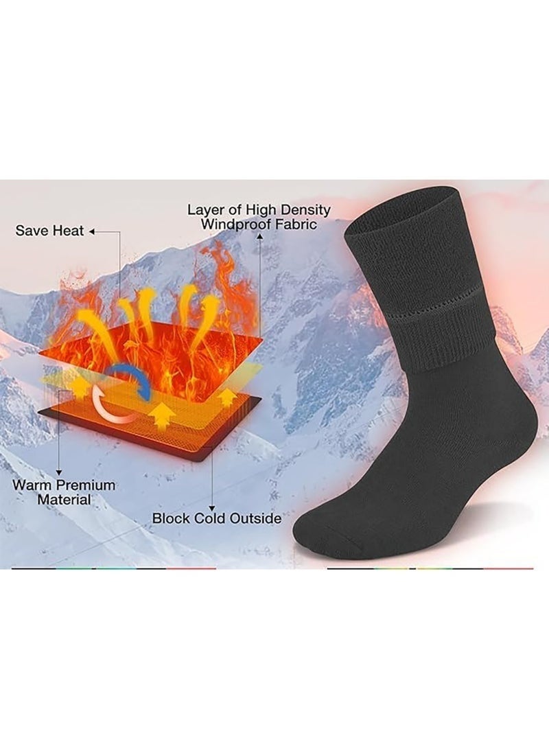 Warm Socks for Women (Knee High) Thermal Boot Socks for Winter, Running, Hiking, Gifts, Thick Socks for Cold - Image 3