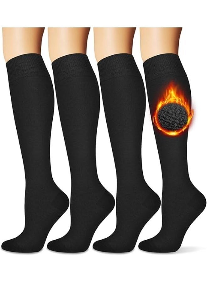 Warm Socks for Women (Knee High) Thermal Boot Socks for Winter, Running, Hiking, Gifts, Thick Socks for Cold - Image 1