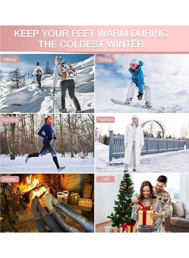 Warm Socks for Women (Knee High) Thermal Boot Socks for Winter, Running, Hiking, Gifts, Thick Socks for Cold - Image 5