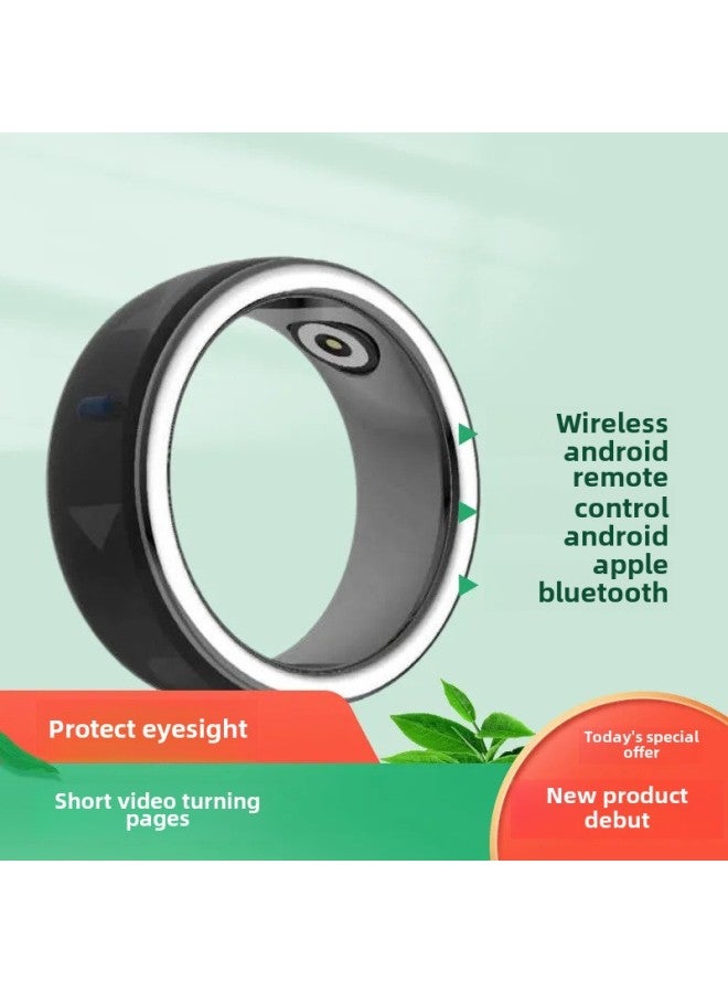 Multi-function Bluetooth Ring Brush Video Artifact Remote Selfie Reading Novel Page Turning And Other Black Technology Intelligent Ring-Colour:Brush Video-cut Song-like-selfie No. 12 Finger Circumference 67.2mm - Image 2