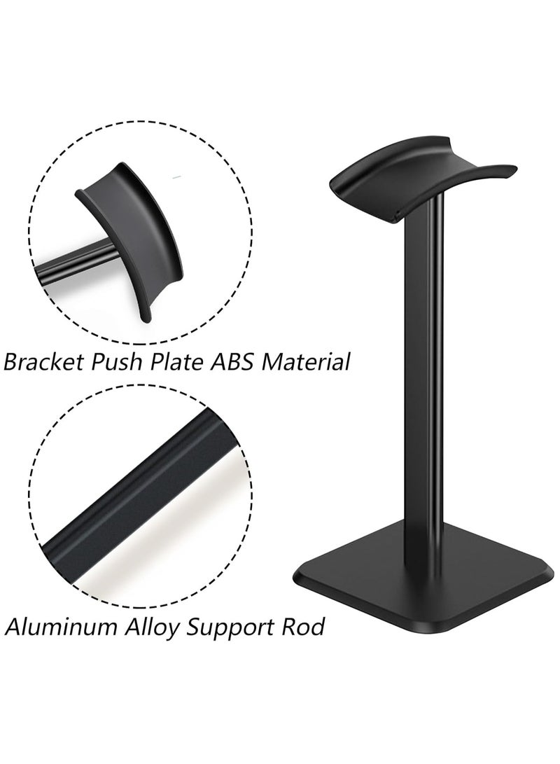 Headphone Stand, Universal Headset Display Rack Aluminum Holder with Flexible Headrest Gaming Headset Stand Earphone Stand for All Headphones Size - Image 3
