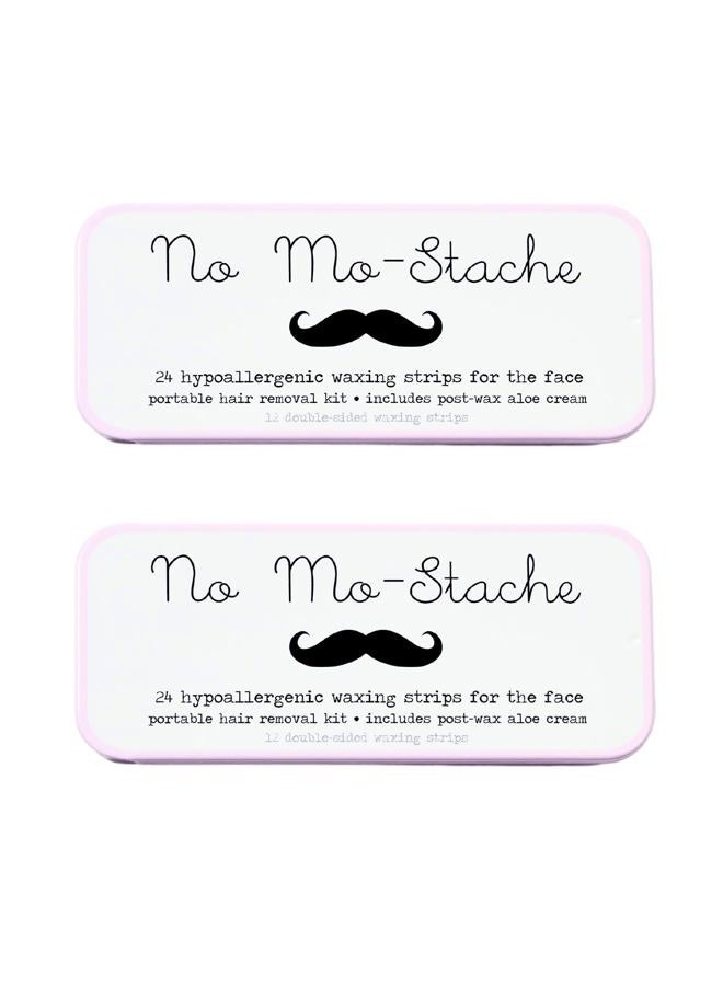 No Mo-Stache Portable Lip Wax Kit 24 ct (2 Pack Bundle) - Image 1