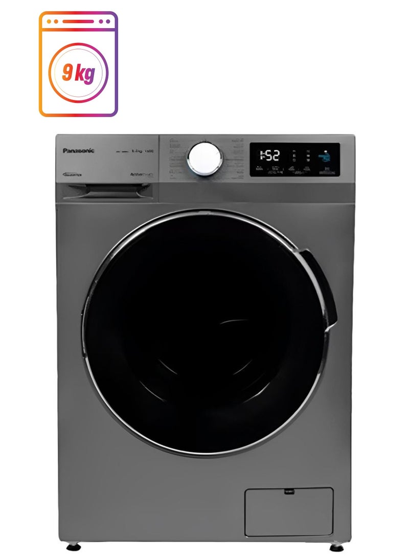 Panasonic 9 Kg Front Load Washer-1400 Rpm NA-18MG1LAE Silver - Image 1