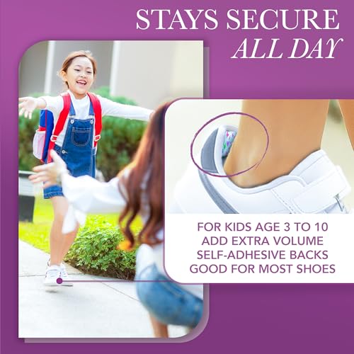 Ballotte Premium Heel Cushion Pad, Heel Grips for Kids, Back of Feet Pads for Shoes That are Too Big, Foot Inserts for Boys/Girls, Arch Support Grips for Better Mobility - (Butterflies (4 Pack)) - Image 2