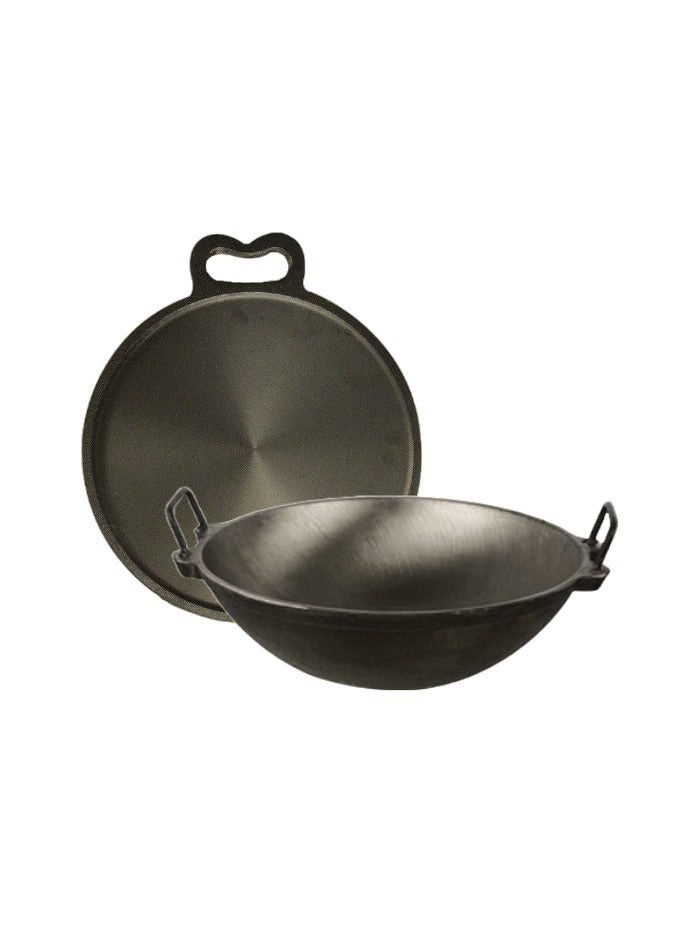 ايدا طقم كومبو من الحديد الزهر 1 × 28 سم ووك 1 × 28 سم تاوا