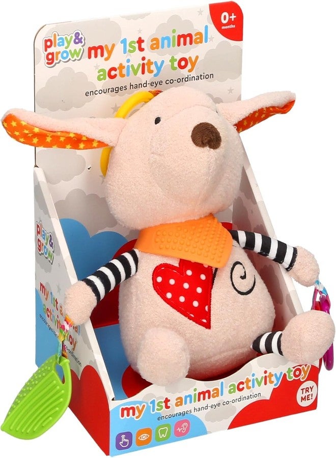 FabeKee My First Baby Toy,Soft Hanging Crinkle Squeaky Dangling Toy Car Seat Stroller Toys with Plush Animal C-Clip Ring for Infant Babies Boys and Girls (Self) - Image 4