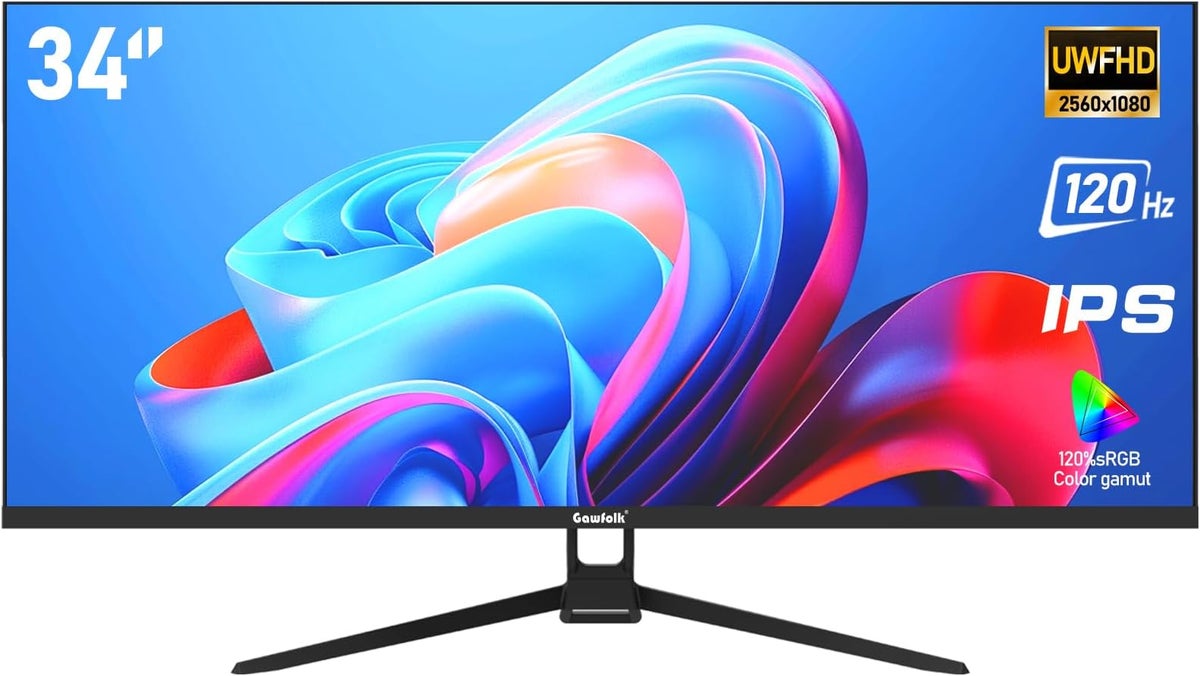 جاوفولك Gawfolk Gaming Monitor Wfhd Ultrawide 21 9 Ips 34 inch