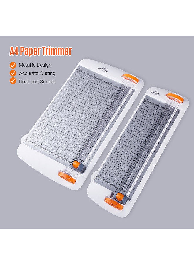 JIELISI A4 Paper Trimmer Desktop Paper Machine 12.2 Inch Cutting Length for Craft Paper Card Photo Laminated Paper Scrapbook  - Image 5