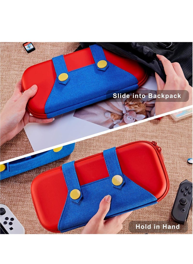 RATSAW - Carry Case Compatible with Switch, Portable Travel Flip Case with 10 Game Card Storage Pockets for Nintendo Switch Accessories and Games - Image 1
