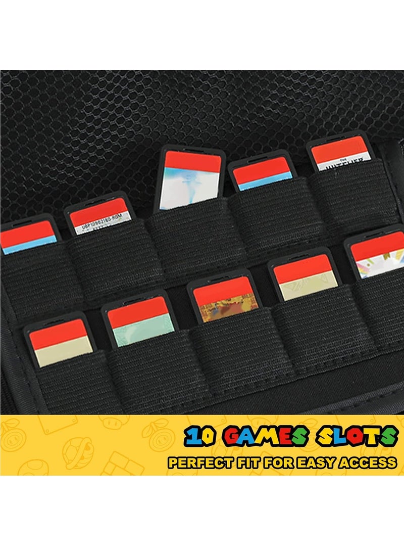 RATSAW - Carry Case Compatible with Switch, Portable Travel Flip Case with 10 Game Card Storage Pockets for Nintendo Switch Accessories and Games - Image 1