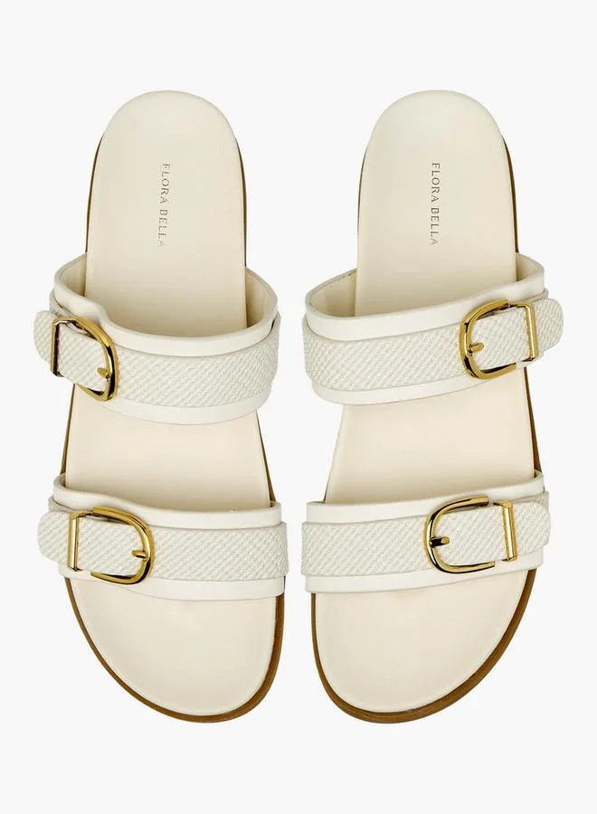 Flora Bella By Shoexpress Flora Bella Women Buckle Detail Slide Sandals
