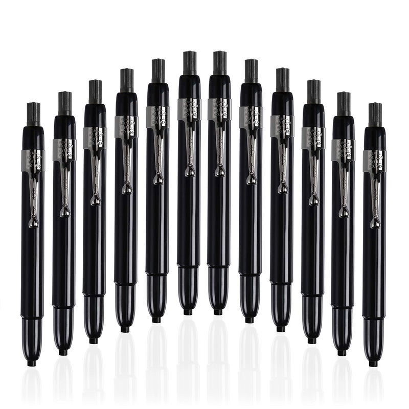 Listo 1620 - Box of 12 - BLACK COLOR - China Markers/Grease Pencils/China Marking/Pencils/Wax Pencils - Made in USA - Image 1