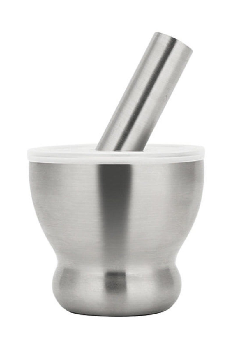 Tradeo Stainless Steel Spice Grinder Pill Crusher with Lid for Crushing Grinding Ergonomic Design with Comfy Grip,Grind all kind of herbs and spicec - Image 1