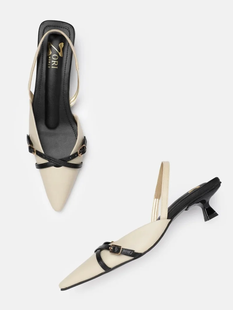 Frappe Pointed 1.5 Inches Kitten Heel Premium Vegan All-Day Comfort For Office Meetings, Festive Events, Or Smart Weekend Brunches