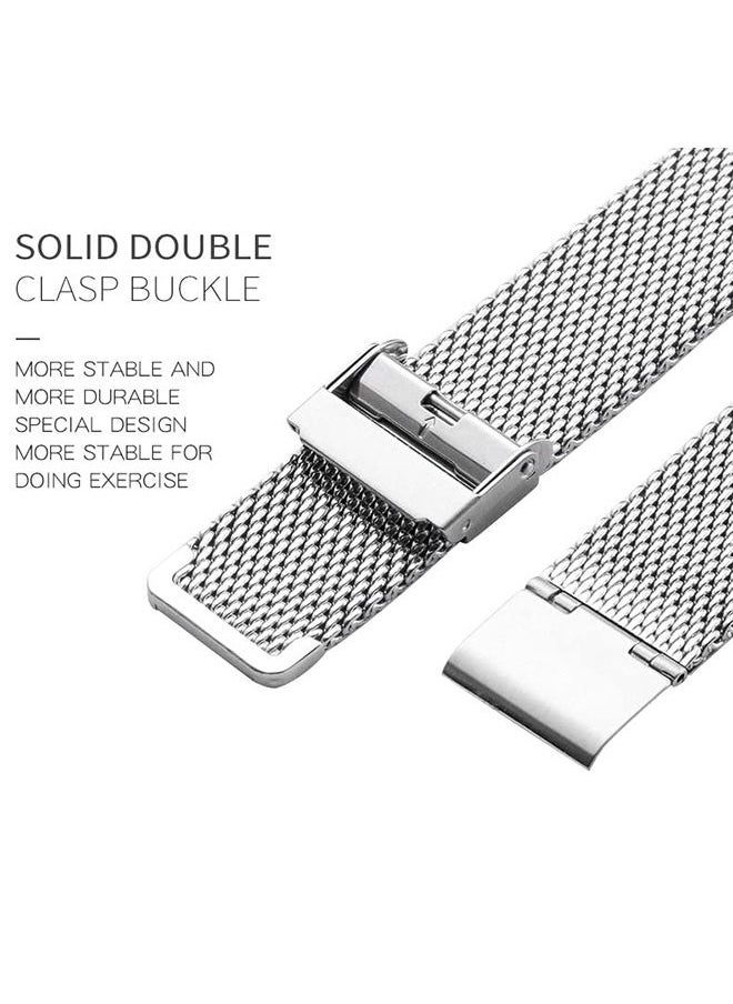 O Ozone - Milanese Bands For Apple Watch Series 10 | Ultra 2 | 8 Ultra | 9 | 8 | 7 | 6, 49/46/45/44/42mm , Stainless Steel Loop Replacement Wristband- Rose Gold - Image 1