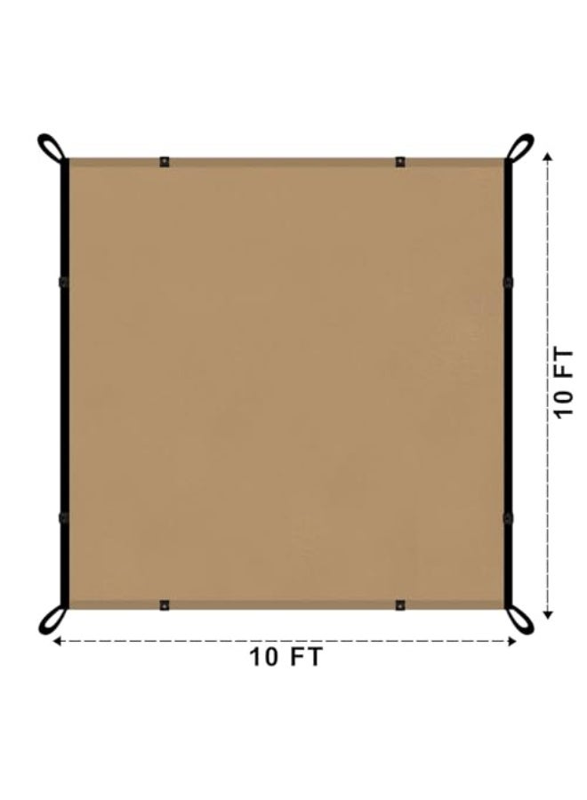 Shalimar Multipurpose Shade Net/Agro Net/Green Net – 75% Shade Coverage – Brown Colour – Size: 10 x 10 Feet – UV Stabilized, Durable, Weather-Resistant for Garden, Greenhouses, and Outdoor Use - Image 5