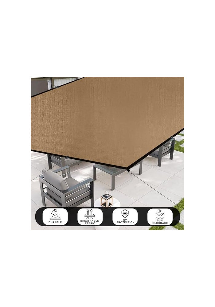 shalimar شبكة شاليمار متعددة الاستخدامات/شبكة زراعية/شبكة خضراء – تغطية ظل 75% – لون بني – الحجم: 10 × 10 قدم – مثبتة بالأشعة فوق البنفسجية، متينة، مقاومة للعوامل الجوية للاستخدام في الحدائق، والصوبات الزراعية، والاستخدام الخارجي - Image 4