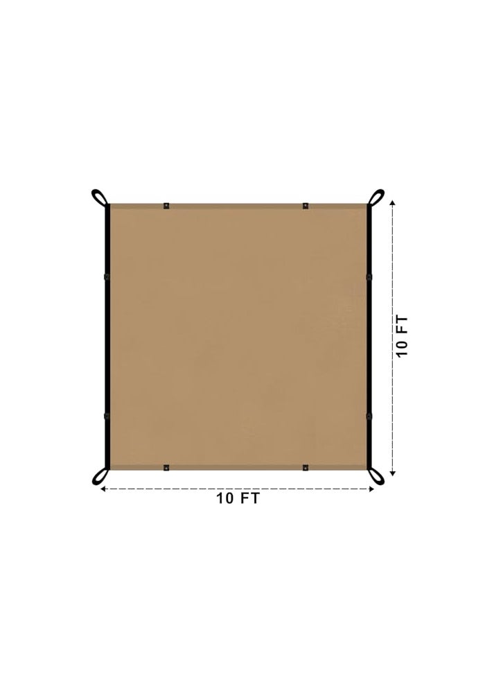 shalimar شبكة شاليمار متعددة الاستخدامات/شبكة زراعية/شبكة خضراء – تغطية ظل 75% – لون بني – الحجم: 10 × 10 قدم – مثبتة بالأشعة فوق البنفسجية، متينة، مقاومة للعوامل الجوية للاستخدام في الحدائق، والصوبات الزراعية، والاستخدام الخارجي - Image 5