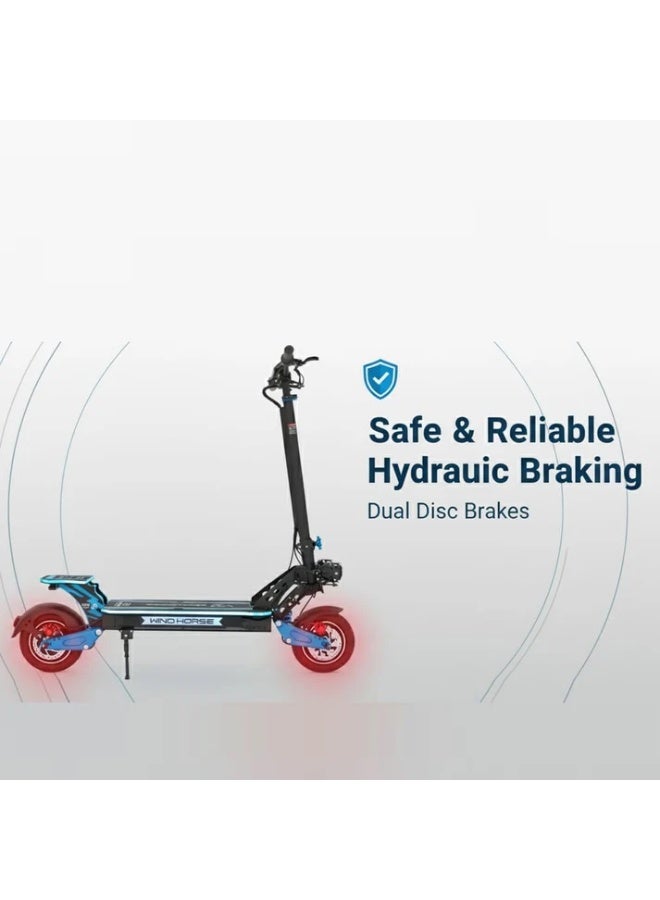 Windhorse Wind Horse H8 Electric Scooter 3600W (Dual Motor) 65KM Range 80KM Speed - Image 4