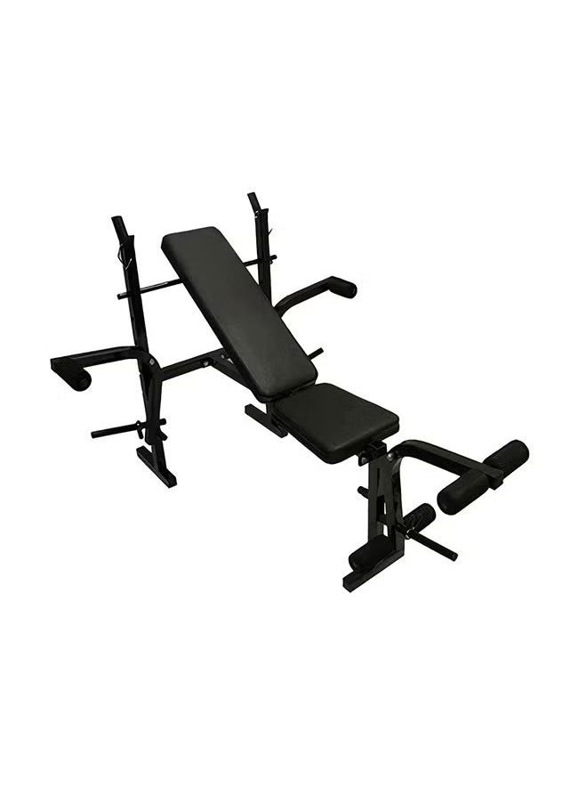 KUYING - Standard Weight Bench Workout Equipment for Home Gym Full-Body Workout, Bench Press Set Preacher Curl with Cylindricity Foam Elbow Support & Handle, Leg Developer - Image 1