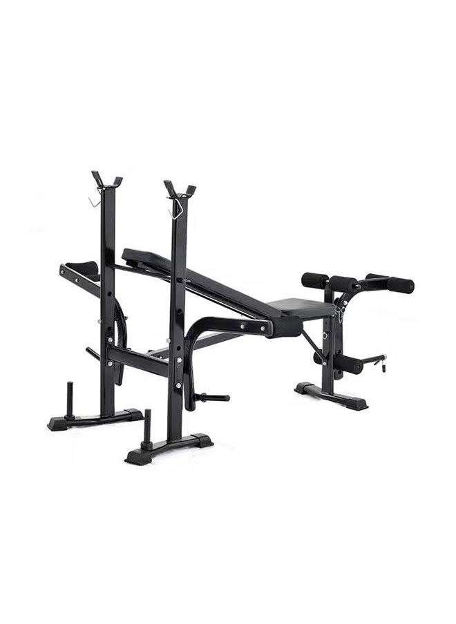 KUYING - Standard Weight Bench Workout Equipment for Home Gym Full-Body Workout, Bench Press Set Preacher Curl with Cylindricity Foam Elbow Support & Handle, Leg Developer - Image 1