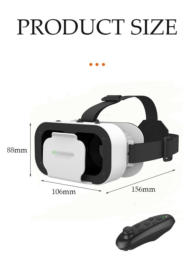 DUNISO VRSHINECONG05a Virtual Reality VR Glasses 3D Headset Viar Device Smart Helmet Lenses Goggle Compatible for Mobile Phone Cell Smartphone Headphone for Children Family Friend Gifts  - Image 2