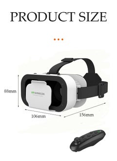 DUNISO VRSHINECONG05a Virtual Reality VR Glasses 3D Headset Viar Device Smart Helmet Lenses Goggle Compatible for Mobile Phone Cell Smartphone Headphone for Children Family Friend Gifts  - Image 2